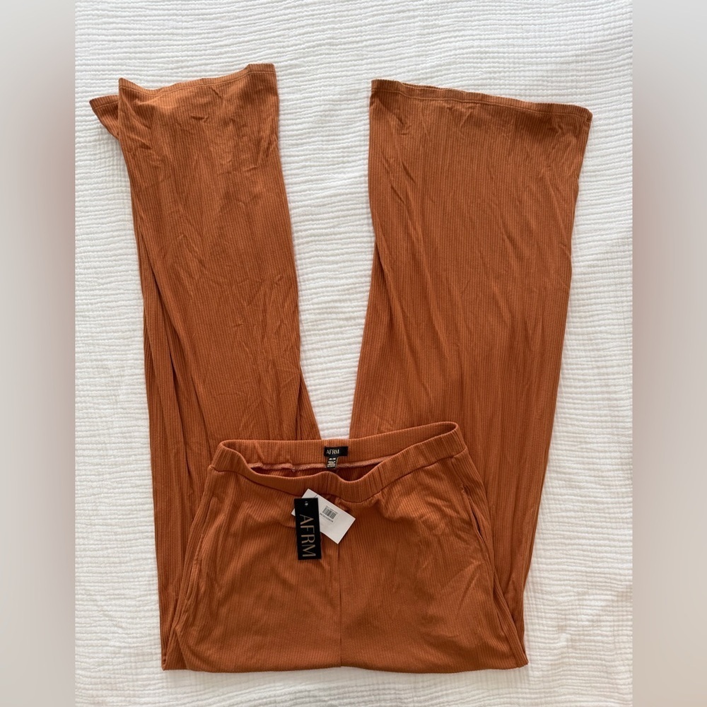 AFRM‎ Ribbed Wide Leg Pants - Picture 5 of 9